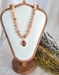 Red Line Jasper Botanical Necklace