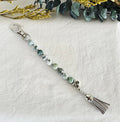 Pocket Pause Keychain | Tree Agate + Om