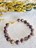 Rooted Within | Leopard Skin Jasper Tree of Life Bracelet