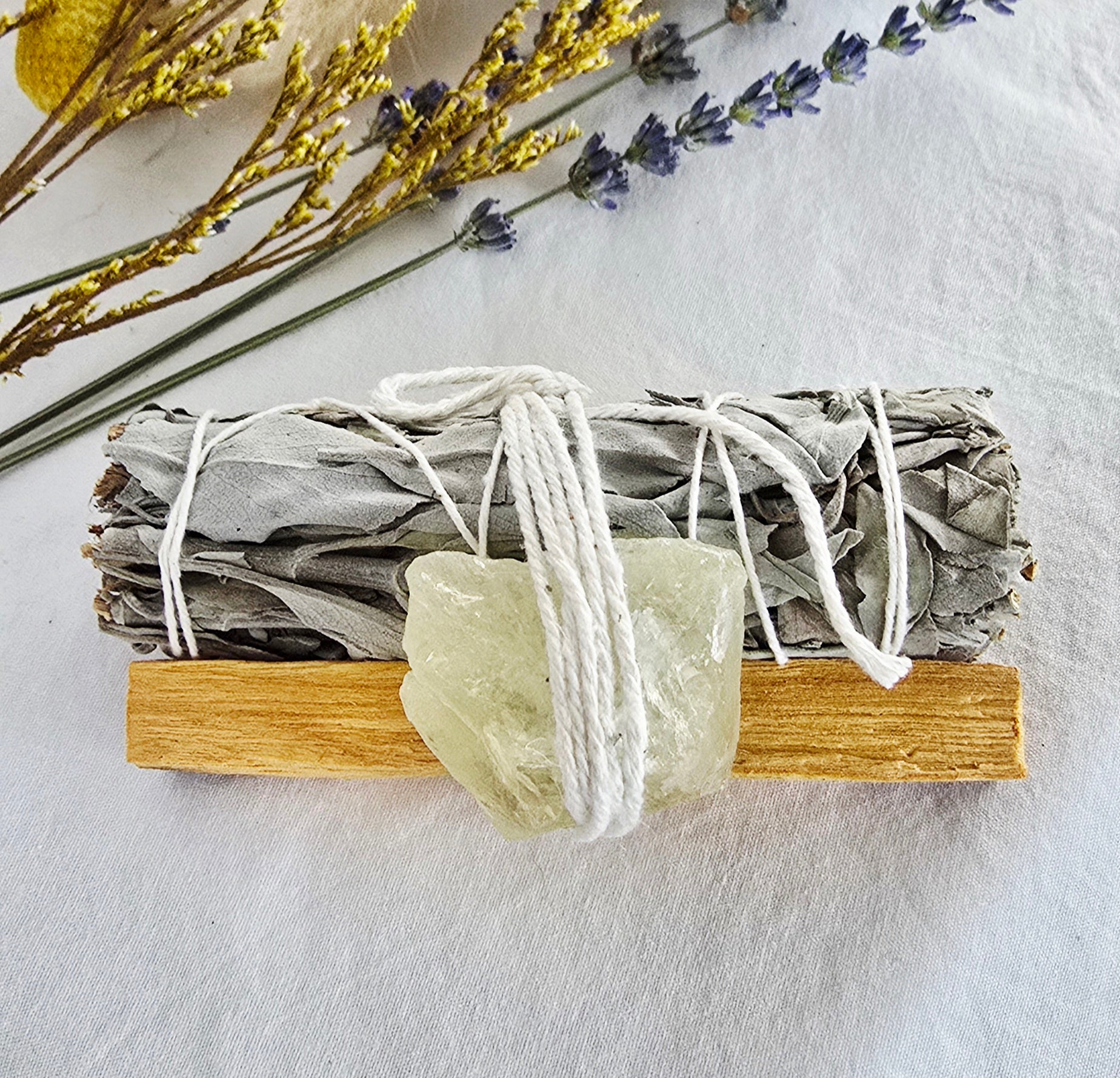 Sage + Palo Santo + Citrine Ritual Bundle