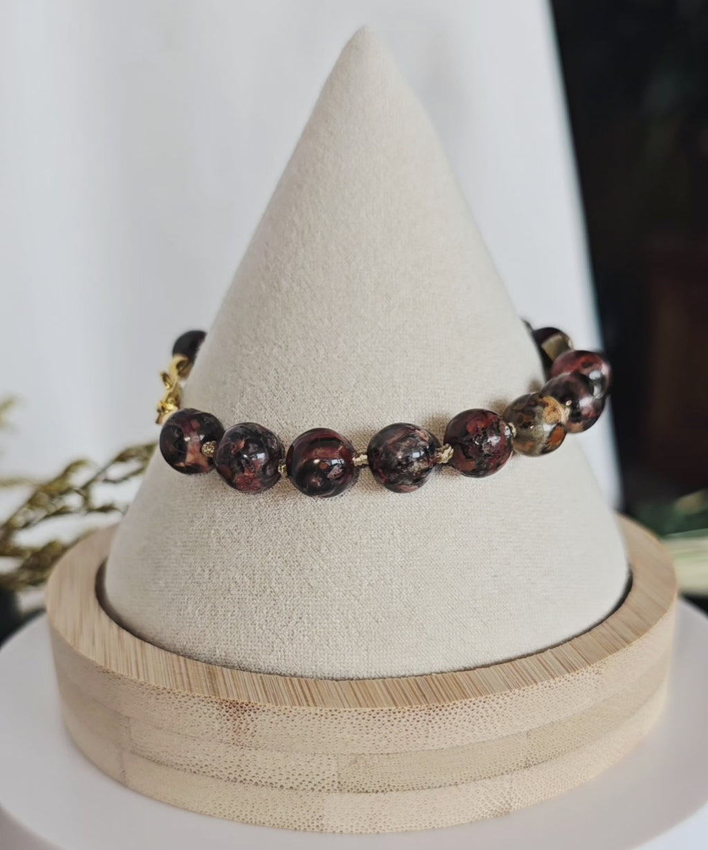 Rooted Within | Leopard Skin Jasper Tree of Life Bracelet